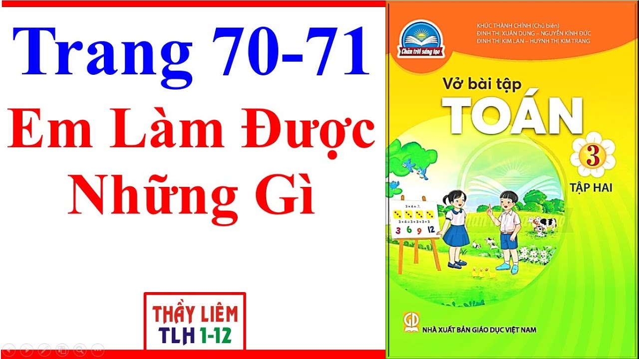 Vở Bài Tập Toán Lớp 3 Trang 70 71 | Em Làm Được Những Gì | Chân Trời Sáng Tạo | Tập 2