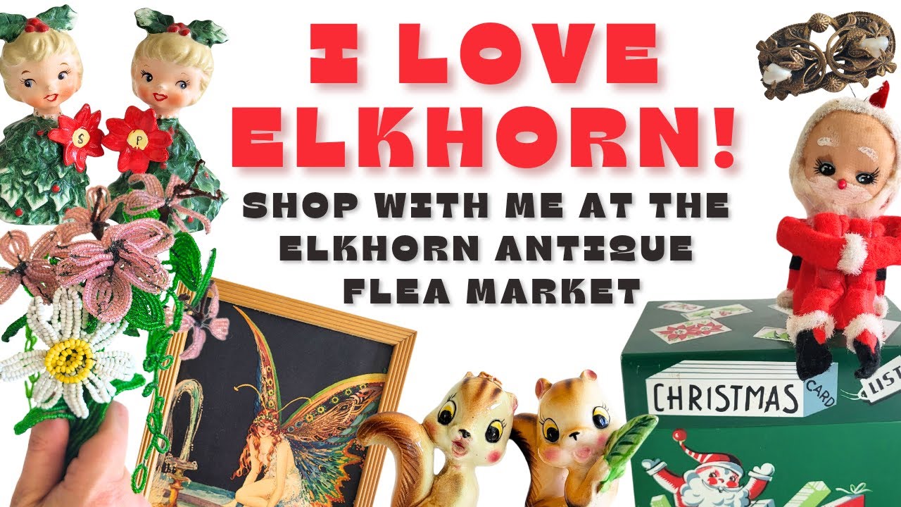 I FILLED UP THE CART! Shopping at the Elkhorn Antique Flea Market in Wisconsin!
