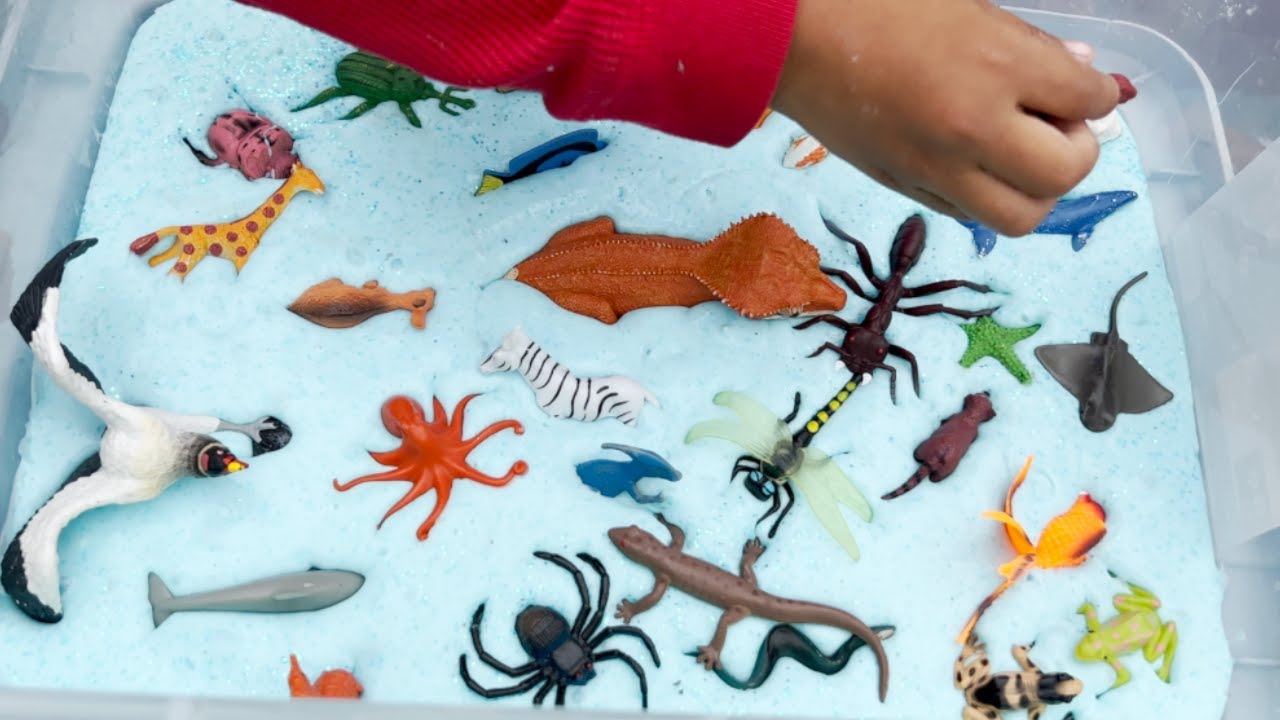 Toy Slime Animals | Dinosaurs, Spiders, Fish, Frogs and more!