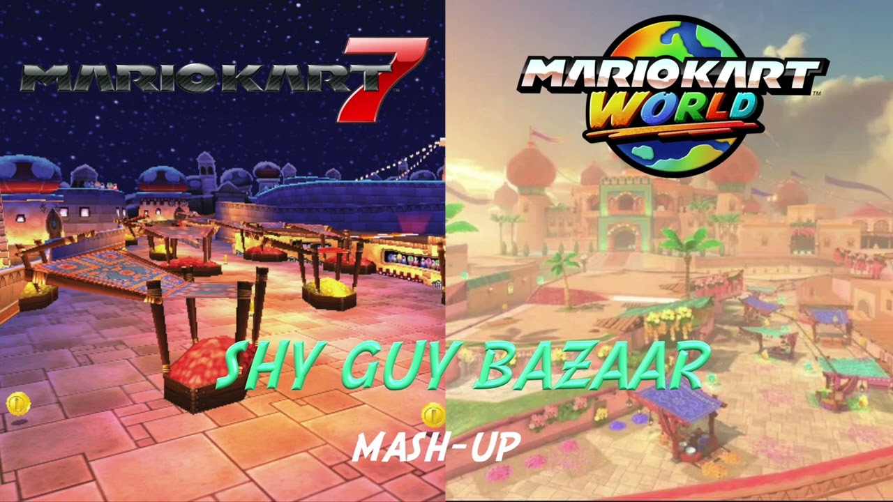 3DS Shy Guy Bazaar Mashup (Mario Kart 7 / Mario Kart World)