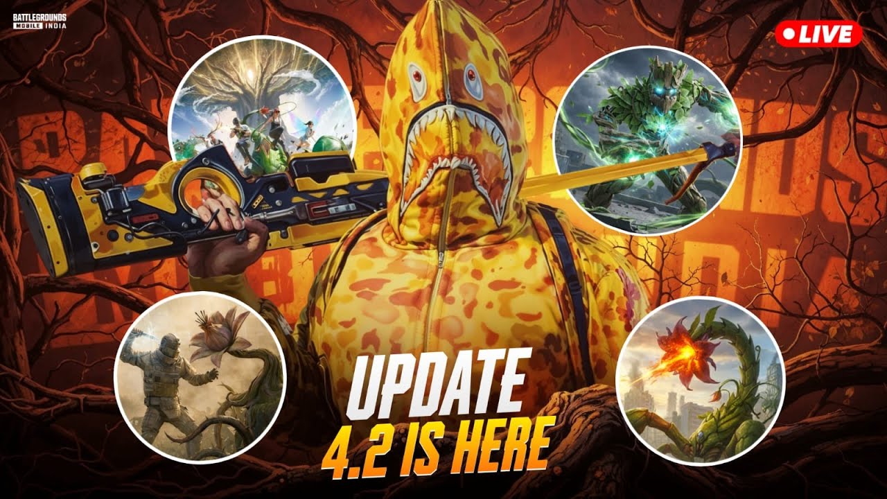FINALLY 4.2 UPDATE IS HERE IN BGMI SOLO VS SQUAD🔥