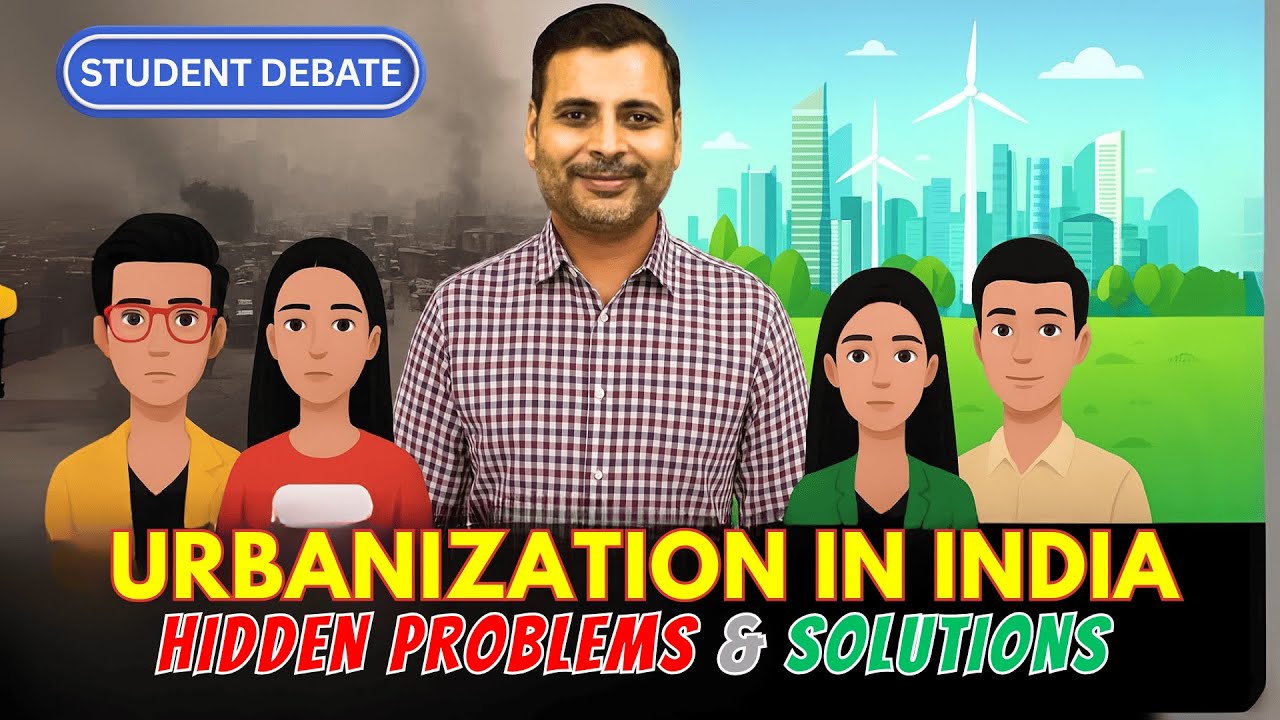 भारत में शहरीकरण: छिपी हुई समस्याएँ और समाधान | बहस के मुद्दे | फायदे और नुकसान