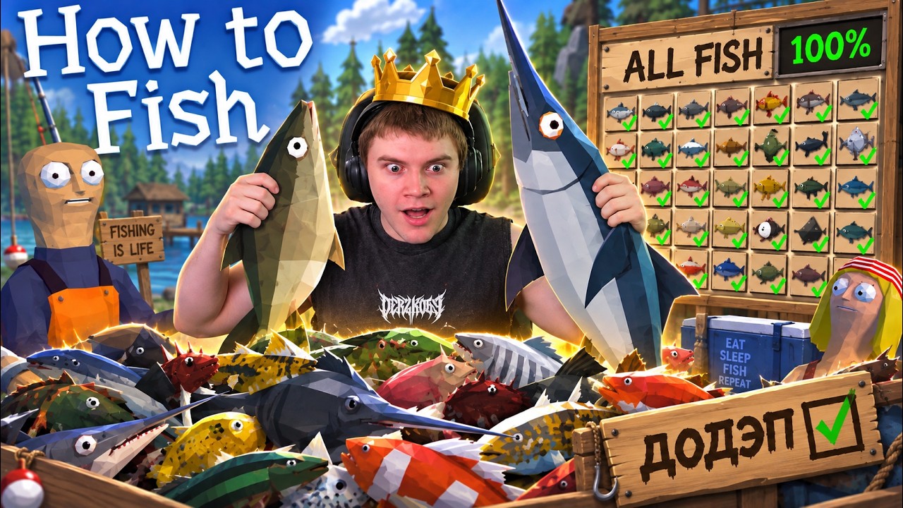 ДЕРЗКО ИГРАЕТ В ЛУДО-РЫБАЛКУ // ДЕПНУЛ ВСЮ РЫБЫ // HOW TO FISH