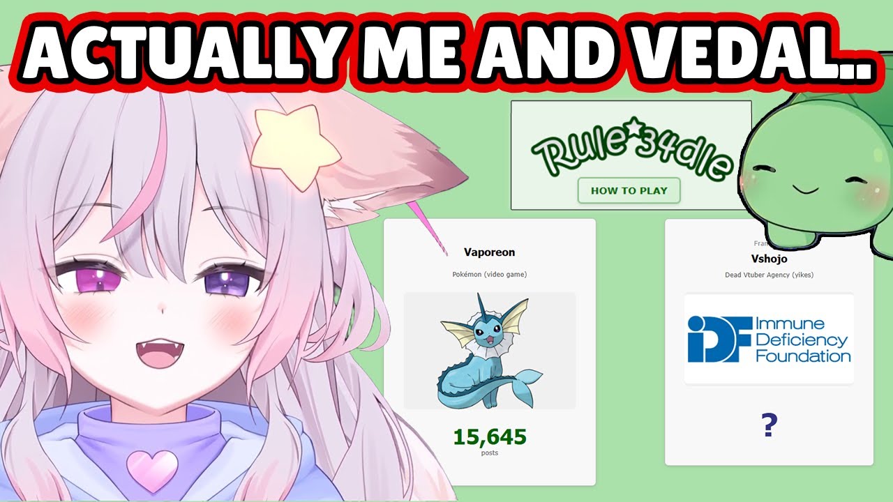 Anny Exposes Vedal after Failing at Rule34dle