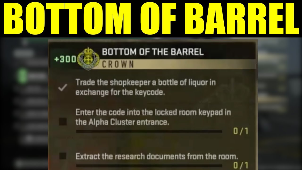 how to complete bottom of the barrel faction mission DMZ | trade the shopkeeper a bottle of liquor