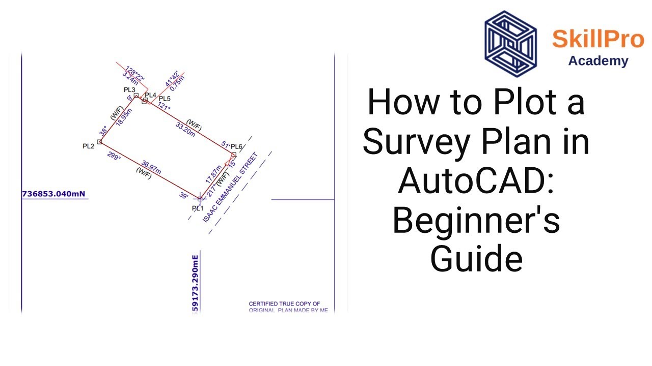 How to Plot a Survey Plan in AutoCAD: Beginner's Guide (Part 1)