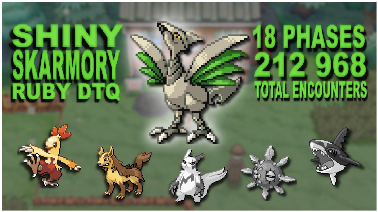 Shiny 5% Skarmory Joins The Team! (Ruby DTQ)