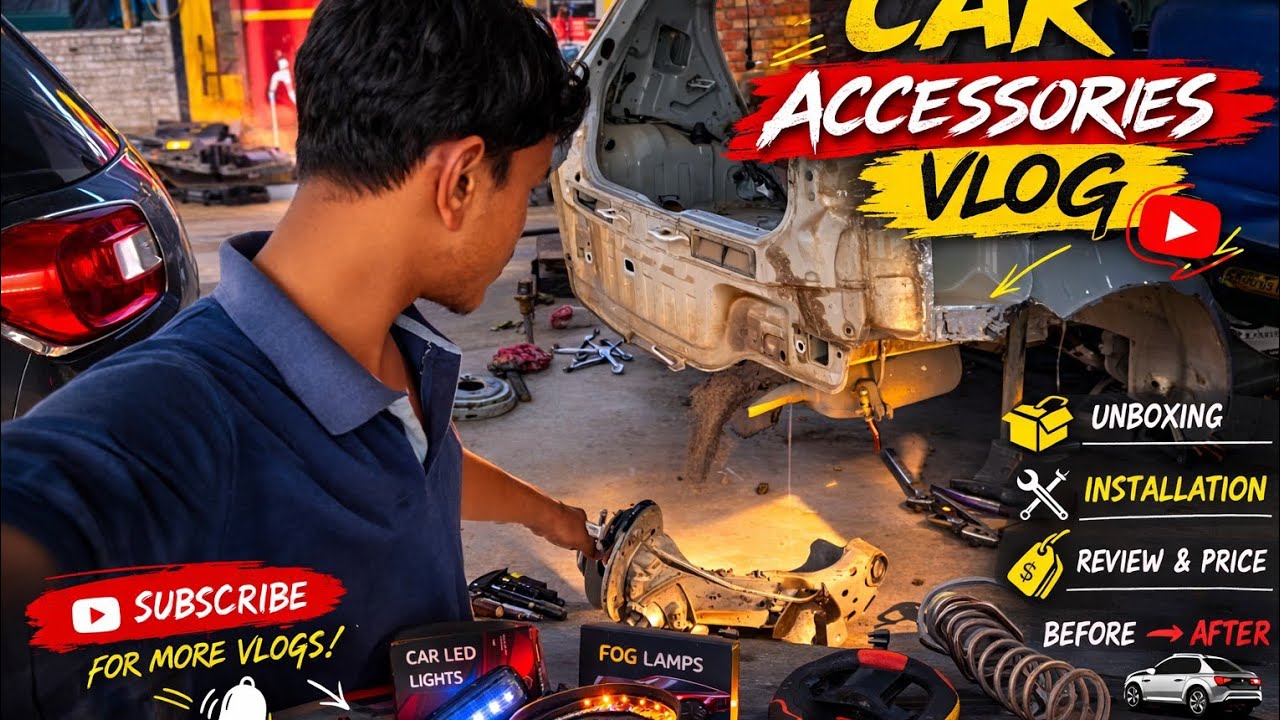 ভয়ংকর এক্সিডেন্ট গাড়ির কাজ করলাম। I worked on a terrible accident car.
