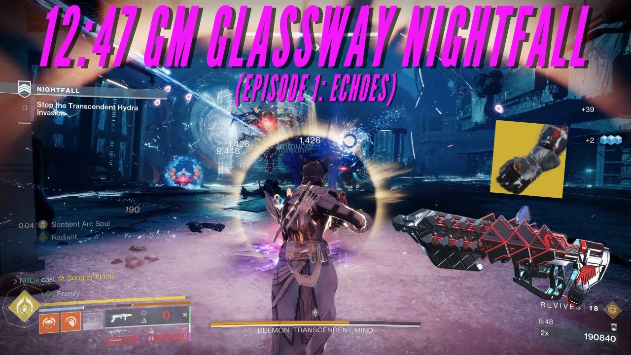 Destiny 2: Grandmaster Glassway Nightfall Fast Farm (Under 13 Minutes - The Final Shape)