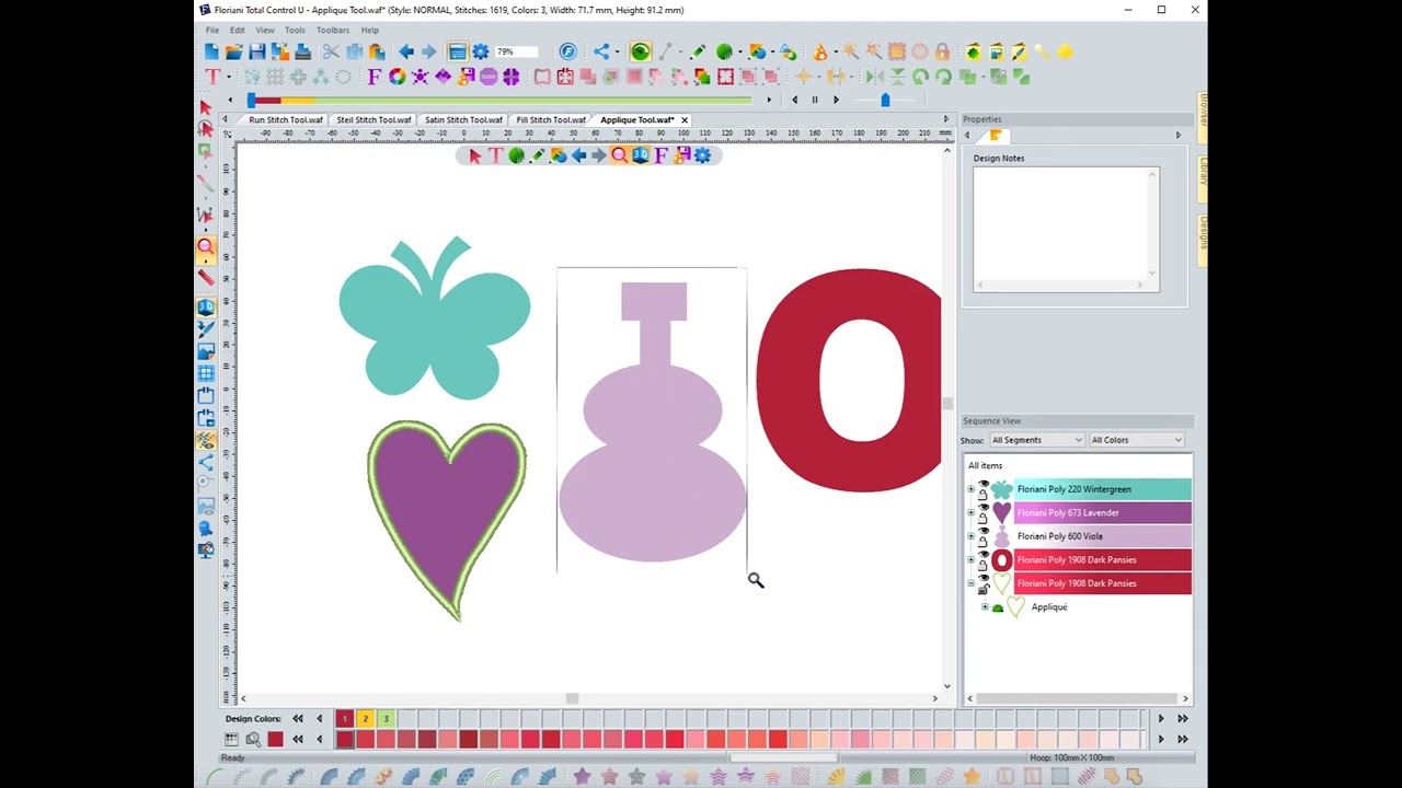 6. Applique Stitch Tool | Floriani Total Control U