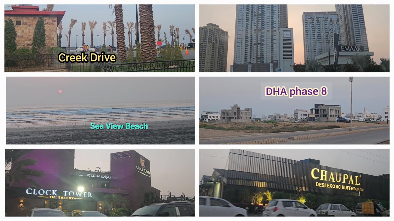 Explore the Wonderful Road Tour/ DHA phase 8/ Creek Drive/ Sea View/ Karachi/ Pakistan 
