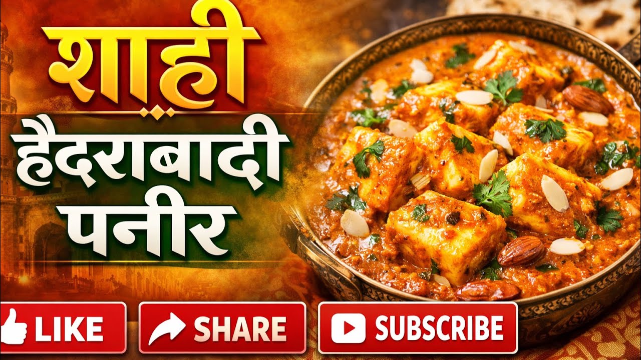 हैदराबादी पनीर की शाही और लाजवाब रेसिपी#foodrecipe#dhabastyle#paneer @KitchentoKnowledge 