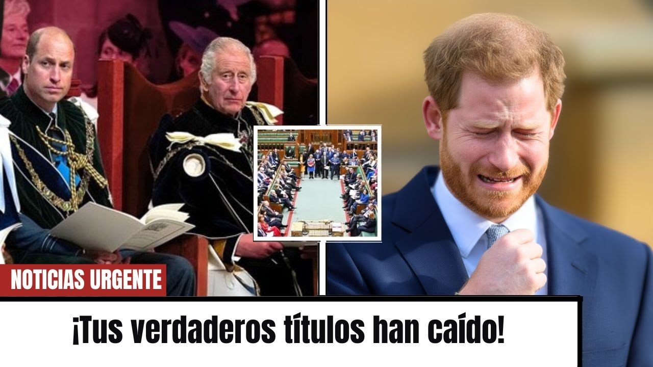 &Uacute;LTIMAS NOTICIAS: Harry VIAJA al Reino Unido tras ser despojado de sus t&iacute;tulos reales.