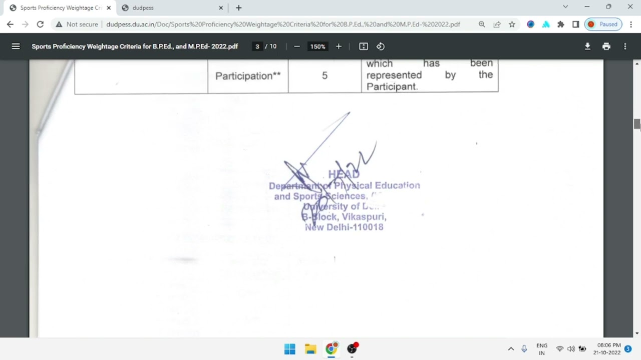क्या IGIPESS में BPEd/MPEd का Physical Test  होगा ? BPEd/MPEd Physical Fitness Test - IGIPESS (DU)