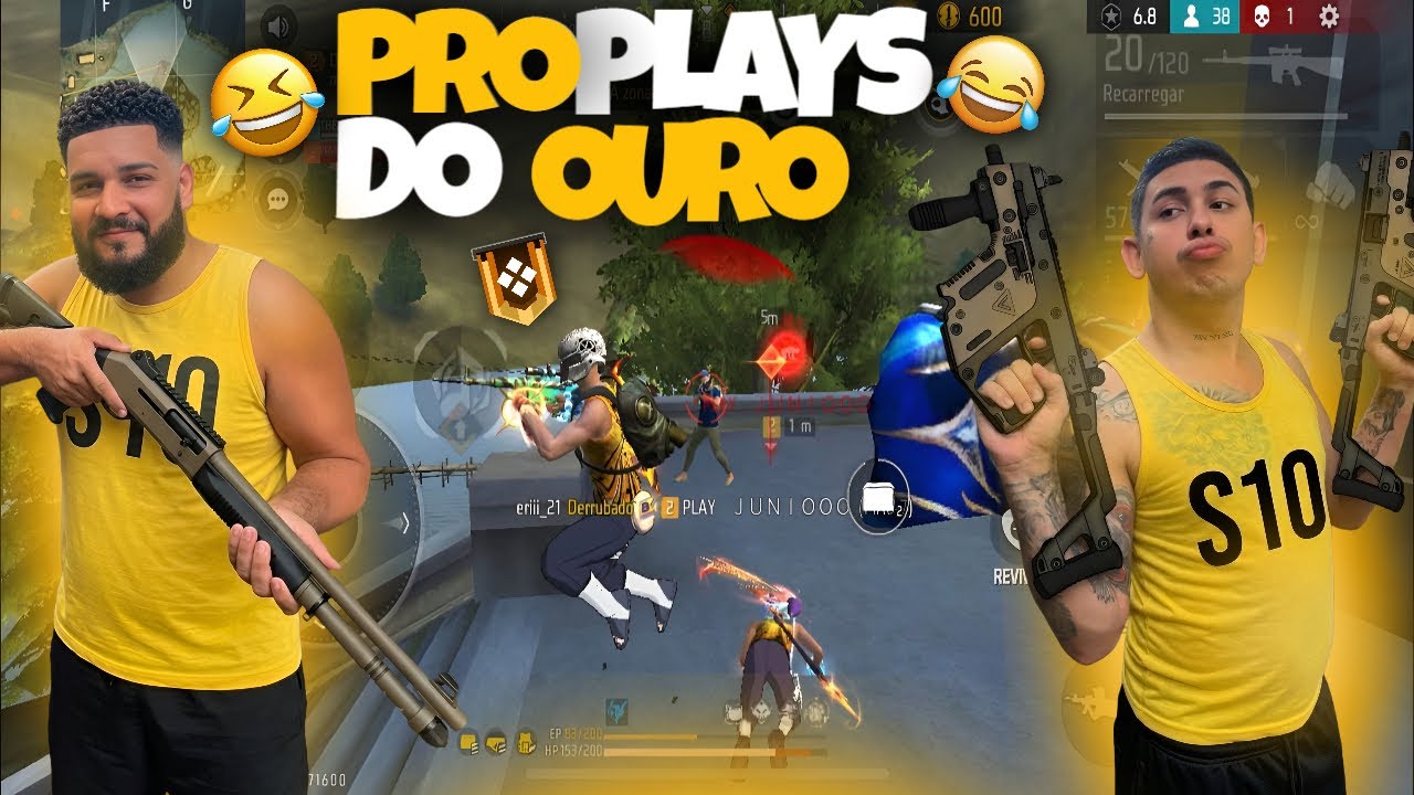 DOIS MESTRES FINGINDO SER OURO 💥 FREE FIRE
