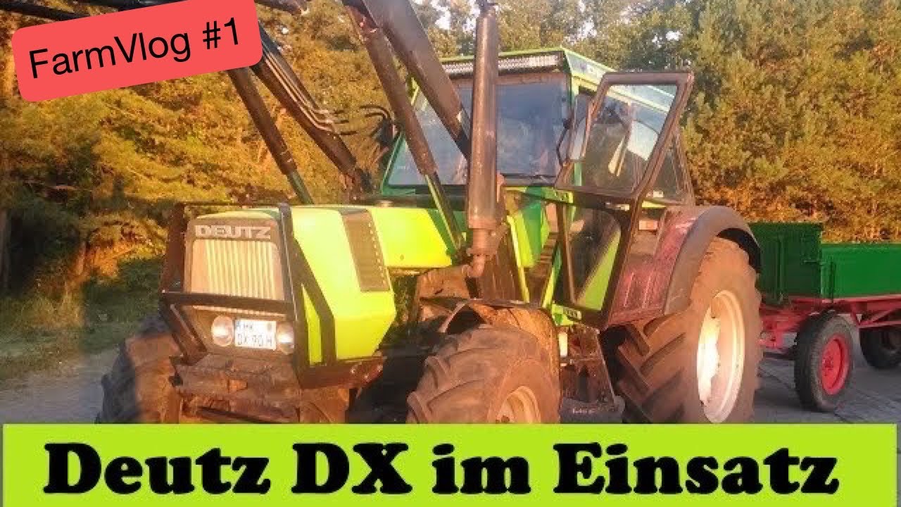 FarmVlog #01 ,Mein erstes Video, Mist Fahren mit dem Deutz ,  DX90 im Einsatz