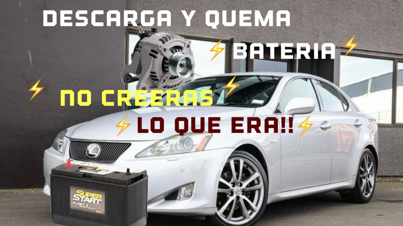 Cómo checar Descarga de la bateria🪫2007 IS250 Lexus⚡️