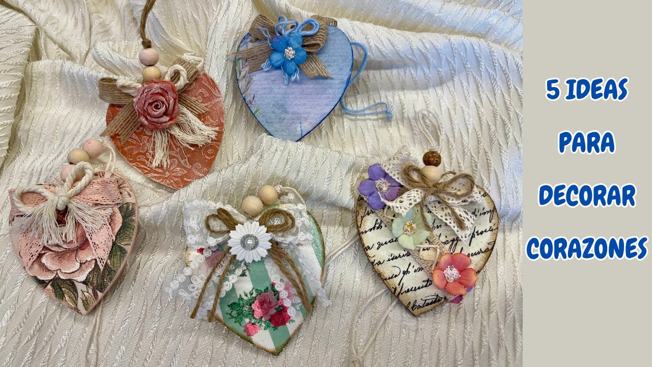 5 Ideas para Decorar Corazones Estilo Vintage ❤️  💕