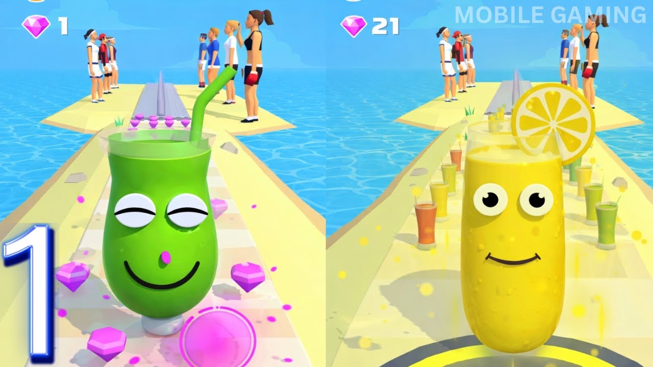 Juice Run Forward vs Reverse Gameplay Walkthrough Part-1 | MOBILE GAMING 