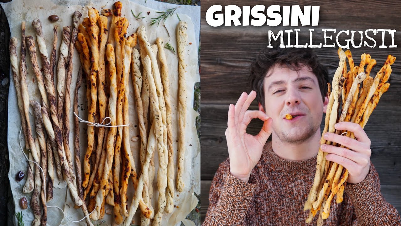GRISSINI FATTI IN CASA MILLEGUSTI - croccanti e saporiti - ricetta facile | Davide Zambelli