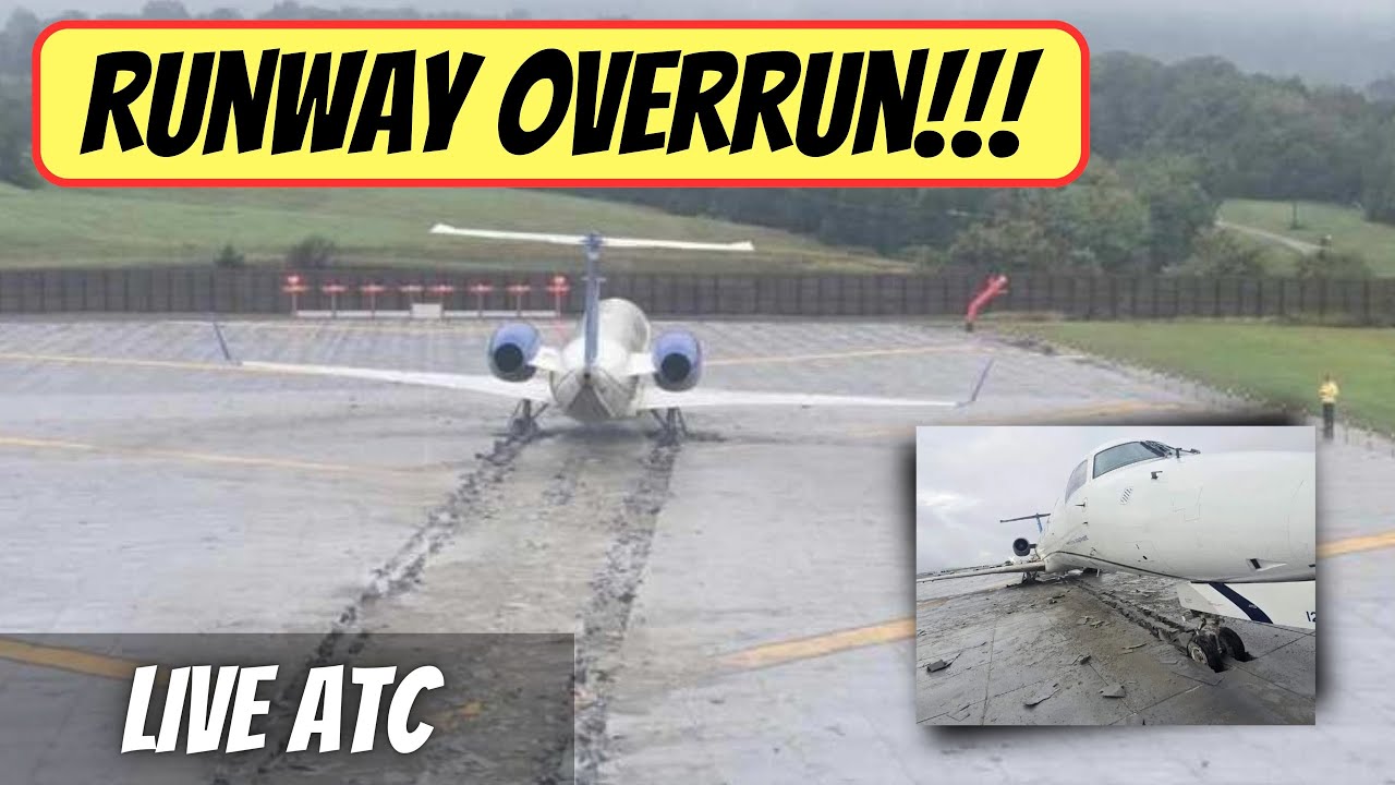 ATC:  Jet OVERRAN the Runway! - United Express 4339