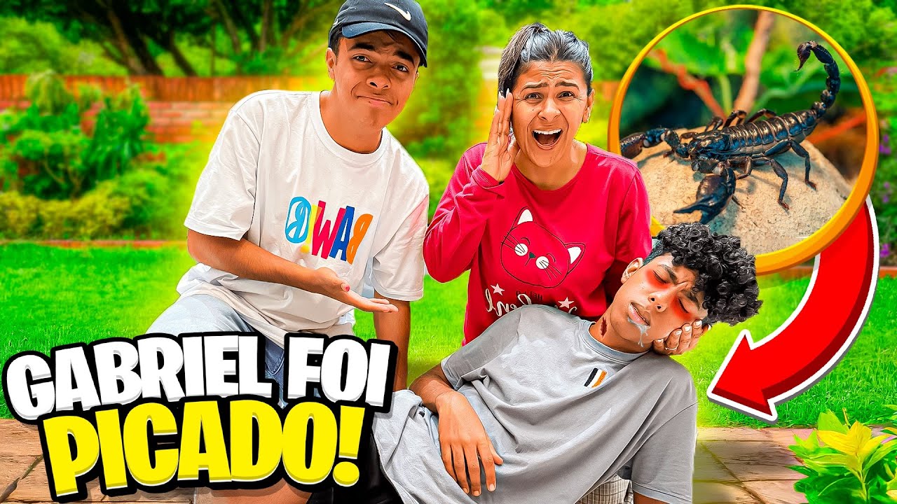 GABRIEL FOI PICADO POR UM ESCORPIÃO MUITO VENENOSO!!