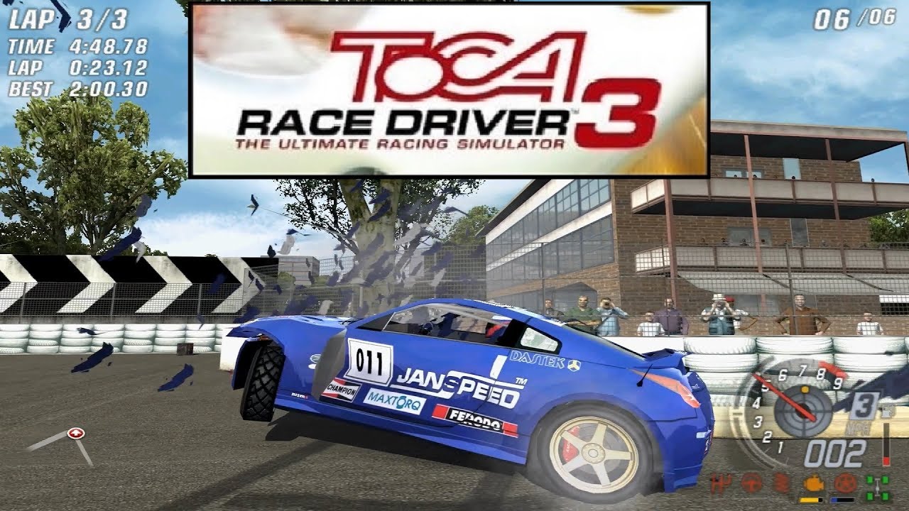 Toca Race Driver 3 gameplay PC, online crashes and racing incidents