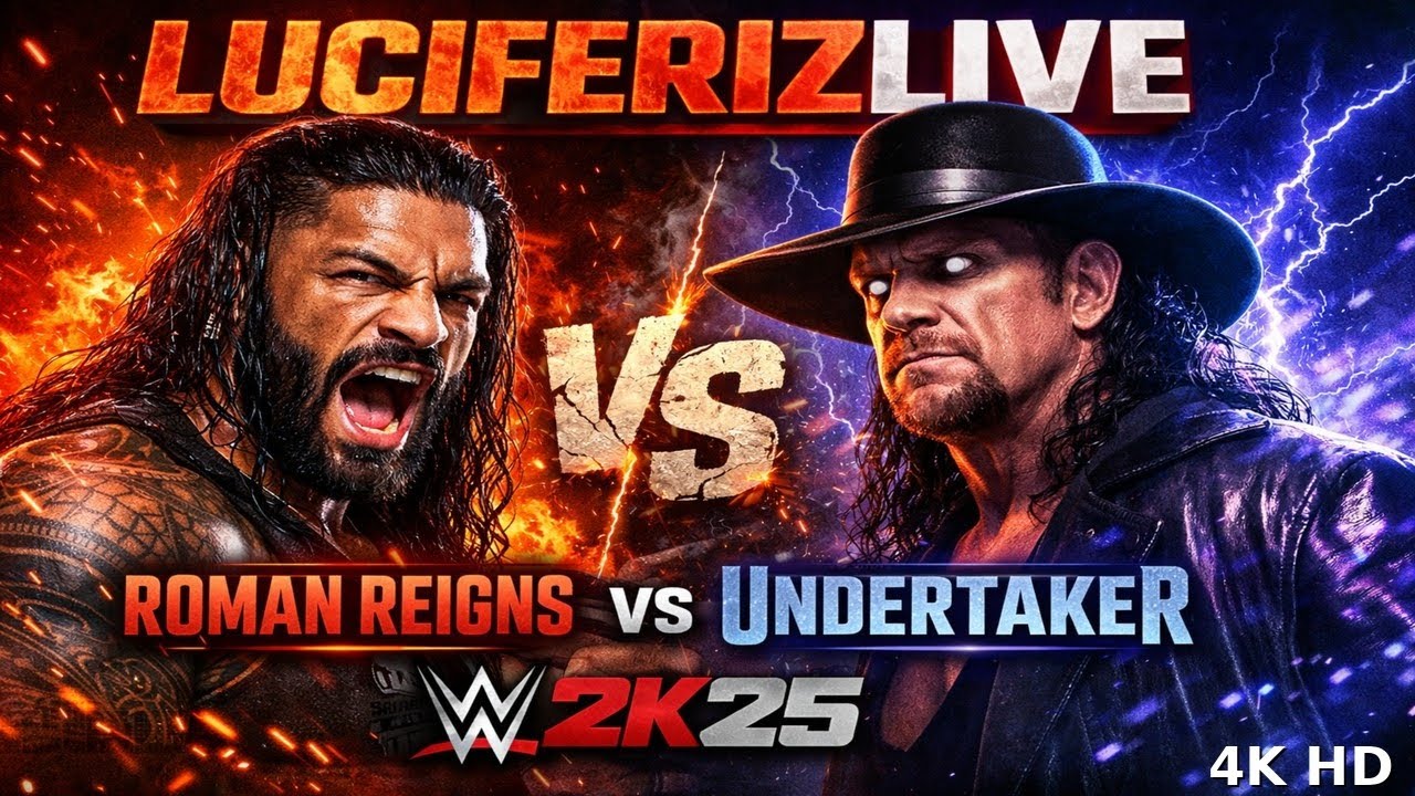 WWE 2K25 Roman Reigns vs Undertaker - The Tribal Chief vs The Deadman… history collides | #wwe2k25 
