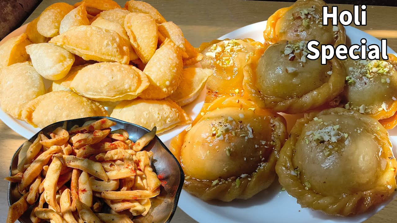 एक ही चीज से बनाये होली स्पेशल खास तीन रेसिपी| मीठा नामकी |होली स्पेशल रेसिपी|Gujiya Recipe|chandrak