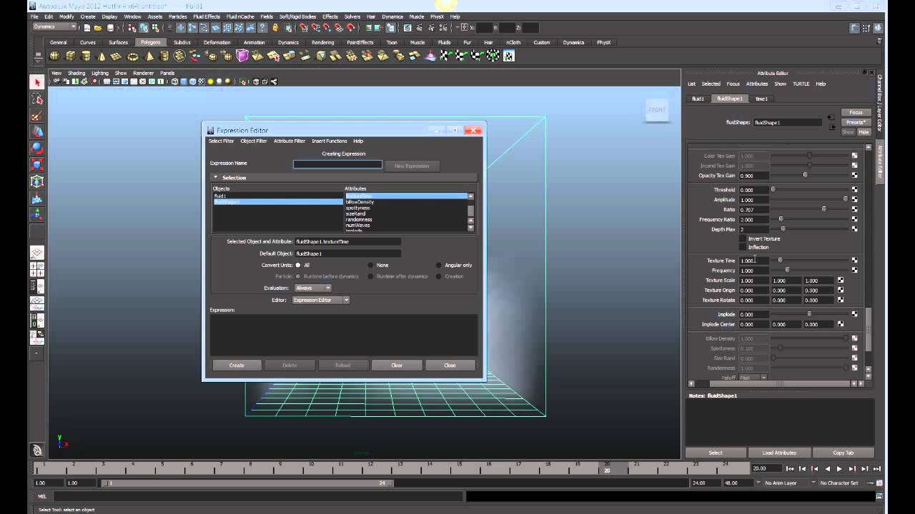 Create a rolling fog effect using Maya