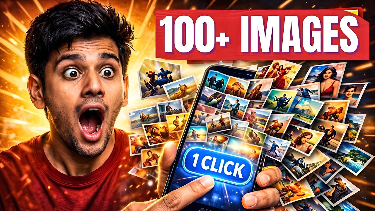 1 Click में 100+ AI Images 😱 On My Phone — सच में?