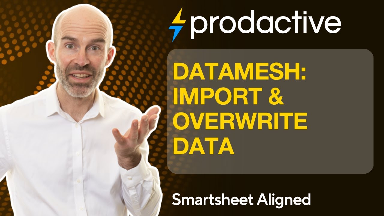Smartsheet DataMesh demo to import and overwrite data at a pre-defined frequency