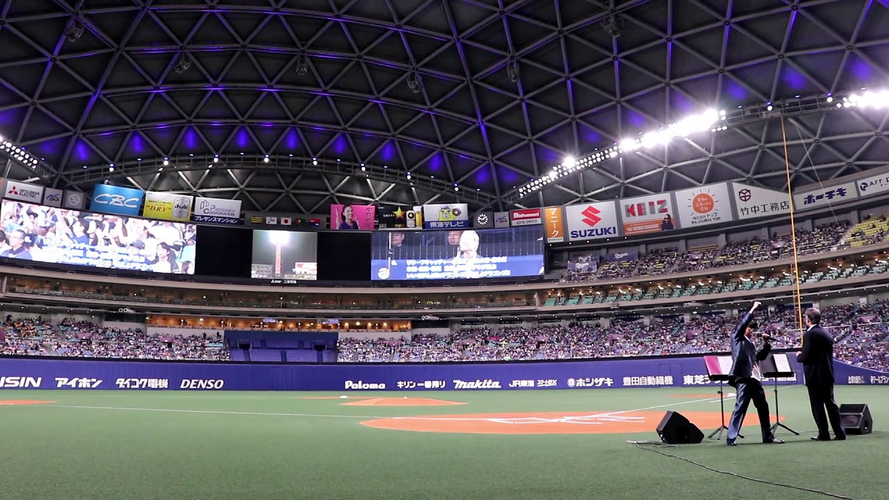 山本正之さん・久野誠さん　燃えよドラゴンズ’88生合唱