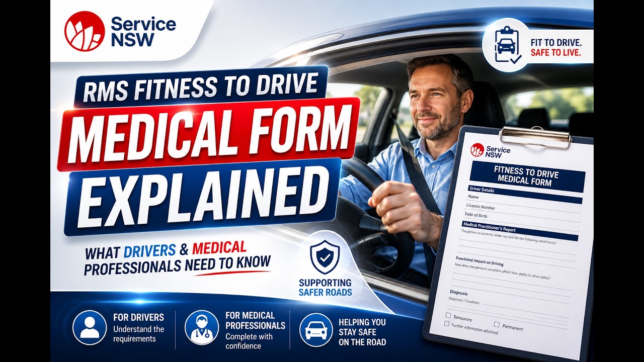 RMS Fitness to Drive Medical Form Explained &ndash; What Drivers and Medical Professionals Need to Know