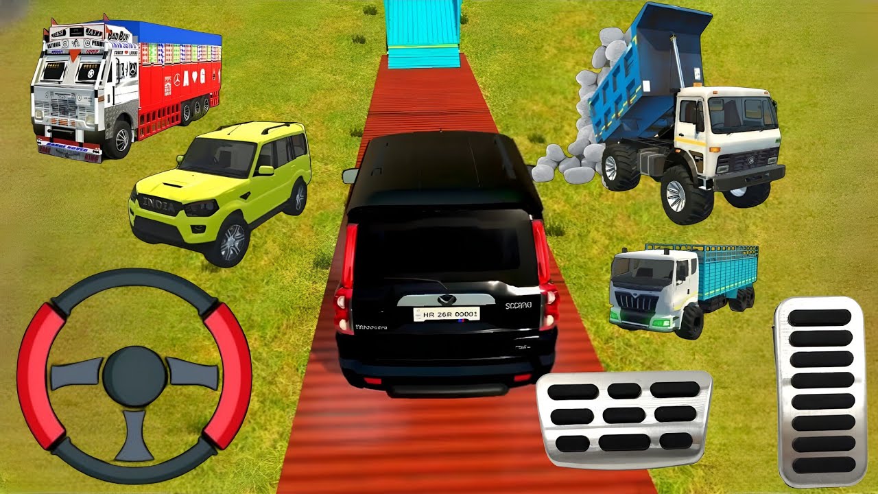 🚒 Drive JCB and Unloading Stone FromDumper in Game | Gadi Wala Game