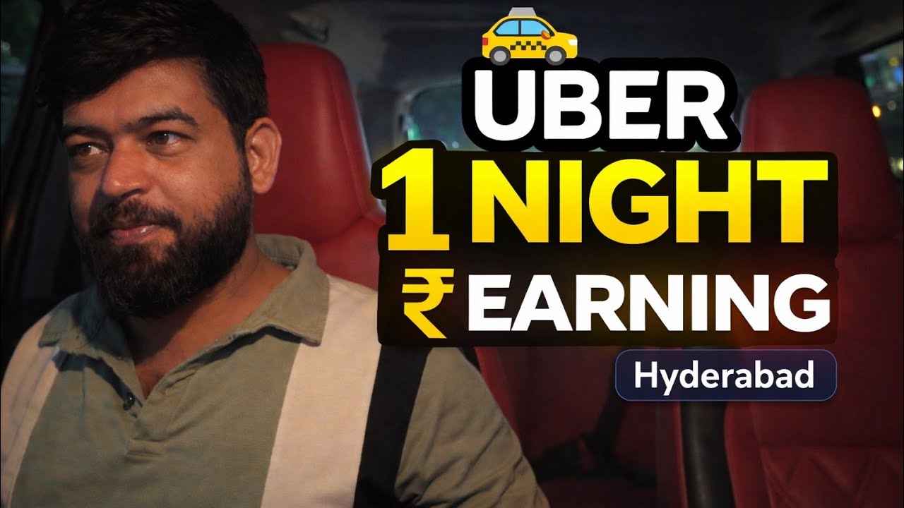 1 Raat Mein Uber Se Kitni Kamai? | Hyderabad Uber Night Earning | Sachai Kya Hai? Night Shift 