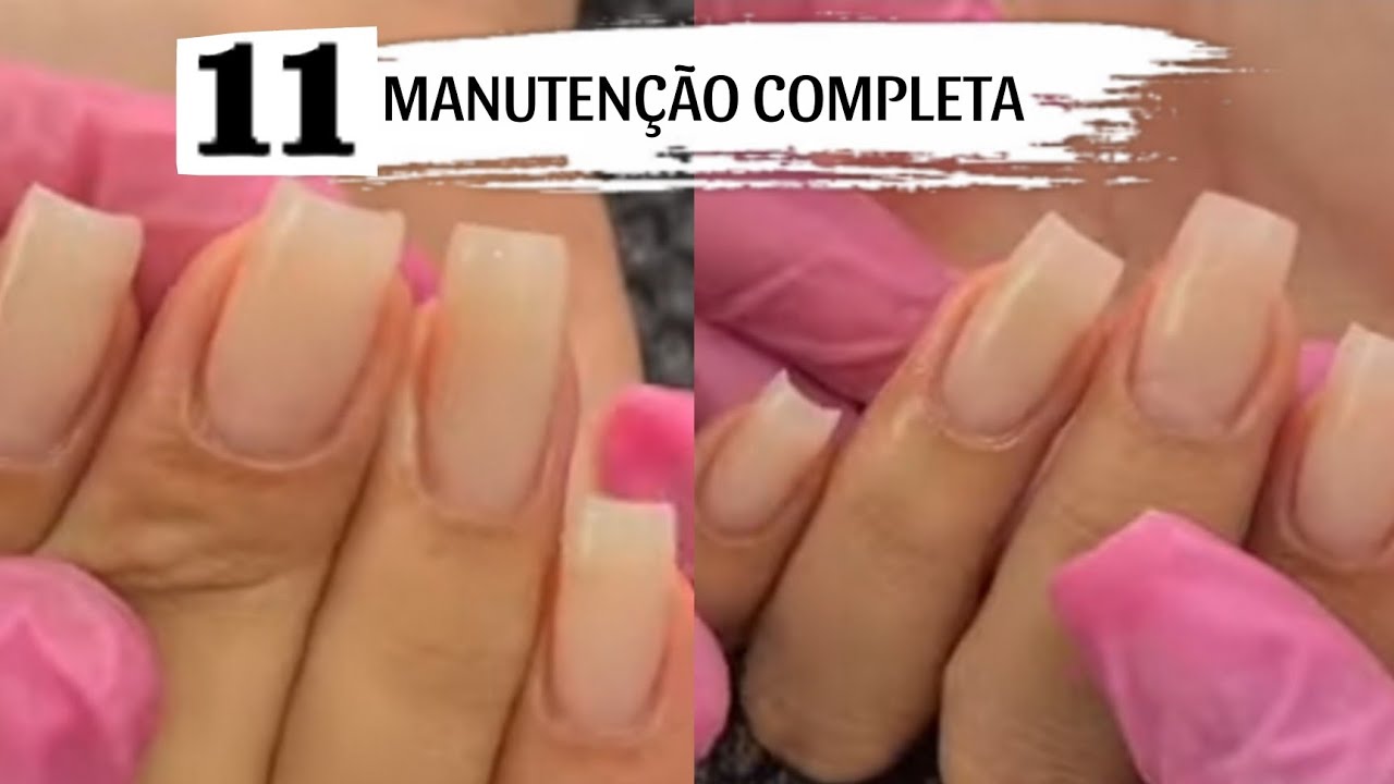 MANUTENÇÃO DE ALONGAMENTO EM UNHA FIBRA DE VIDRO / 11°aula curso fibra em vidro