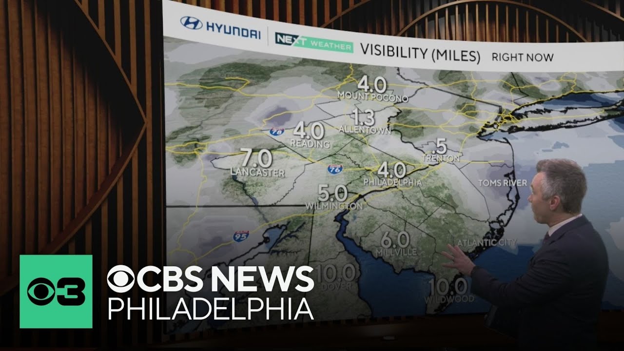 Warmer but cloudy Wednesday in Philadelphia region with on and off rain showers