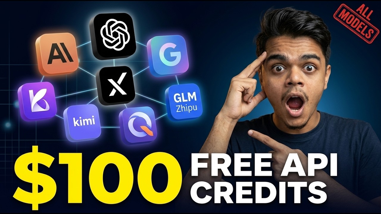 FREE $100 API Credits &mdash; Use ALL Top AI Models (ChatGPT, Claude, Gemini, Grok) 🔥