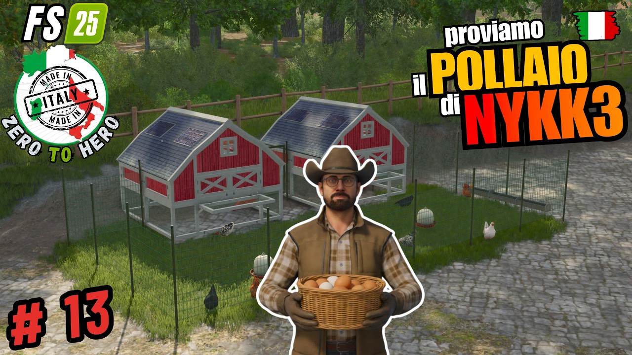 TEST del POLLAIO di @NYKK3  - Farming Simulator 25 Gameplay ITA - Mappa MONTERIGGIONI #13 #fs25