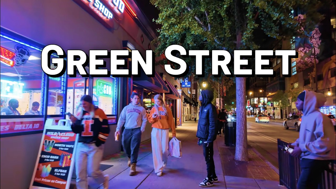 Green Street Saturday Night Walking Tour | UIUC Campustown Night Life