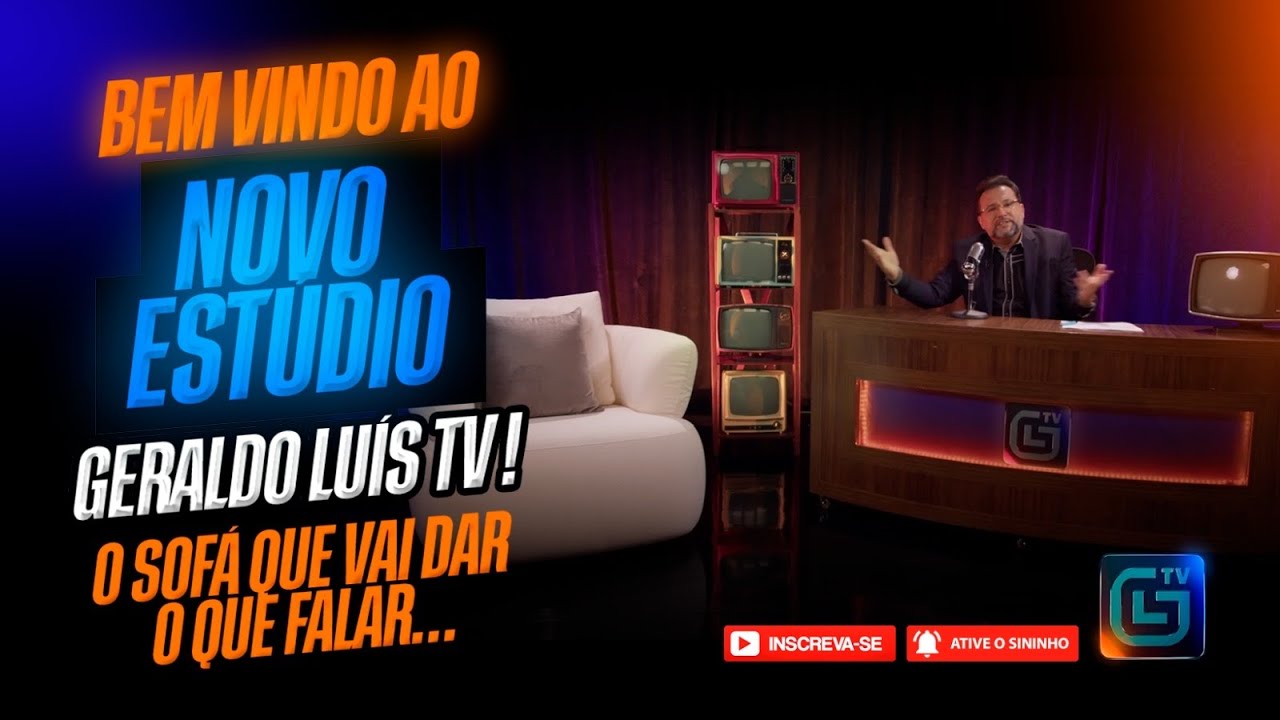 Bem vindos ao novo estúdio Geraldo Luís TV ! O sofá que vai dar o que falar… #GeraldoLuisTVrecebe