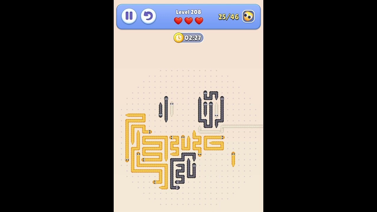 Snake Escape &ndash; Level 208 Walkthrough 🐍🧩✨