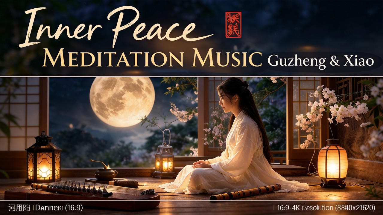 Inner Peace Meditation Music 🌙 古風靜心音樂 | Guzheng & Xiao for Deep Relaxation