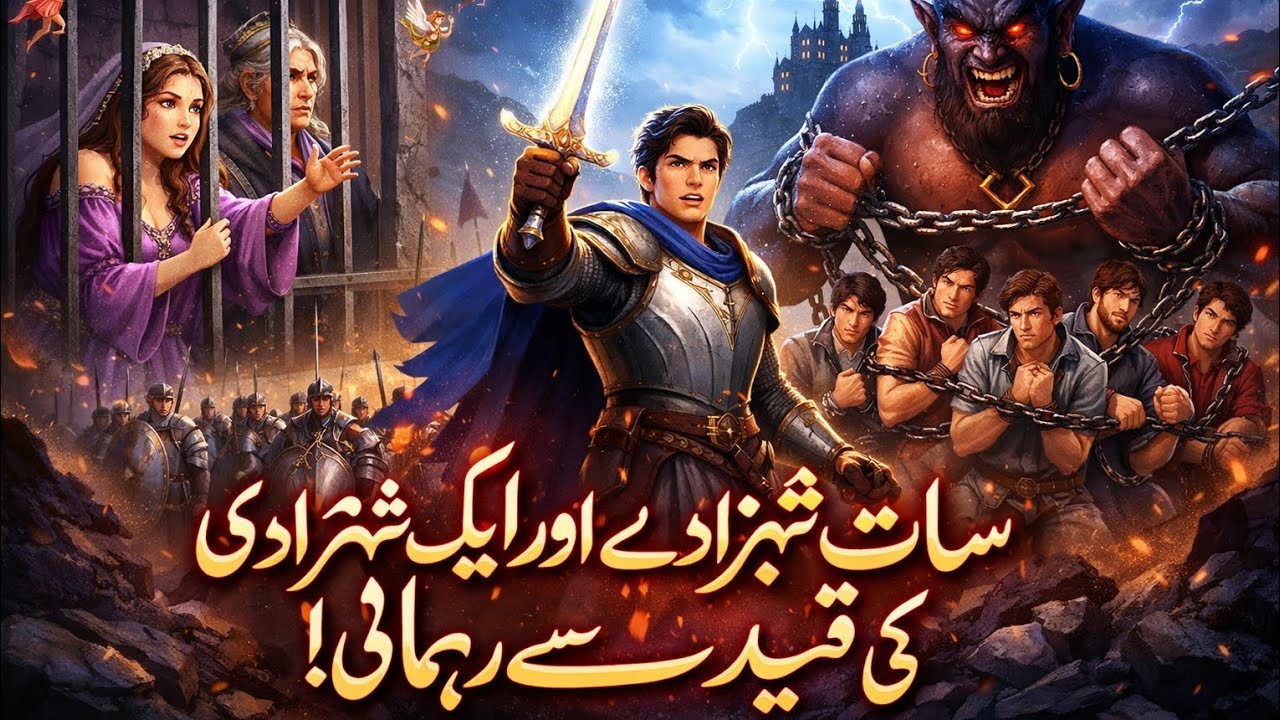 The Seven Princes and Their Sister’s Sacrifice - Seven Princess | Cursed Princess Story | Urdu Fairy