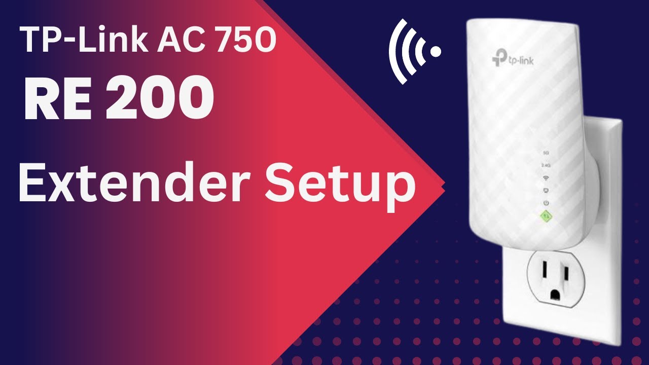TP-Link RE200 AC750 WiFI Rang Extender Setup | Wireless Repeater