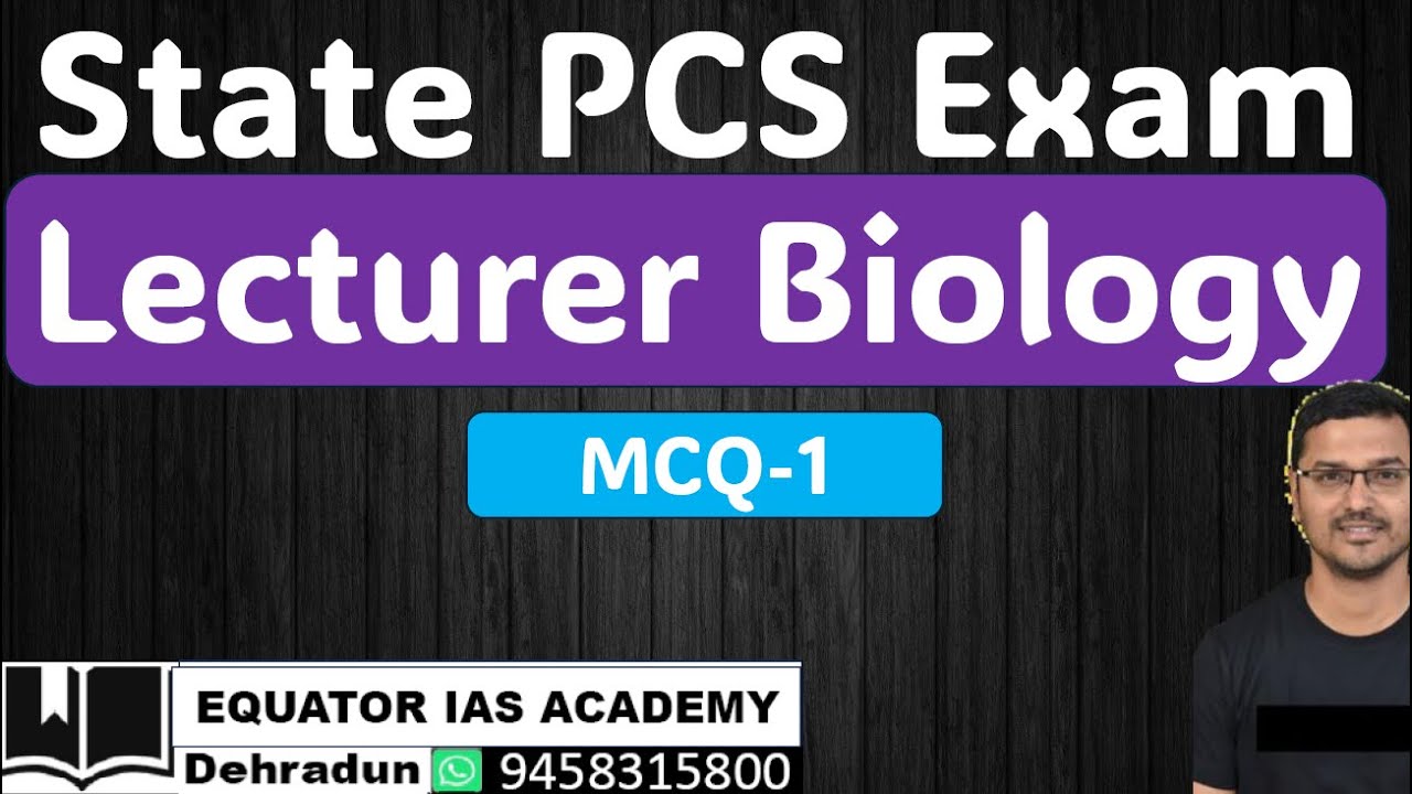 UKPSC Lecturer Biology | MCQ-1 | PGT TGT GIC Exam | UPPSC | UKPSC|
