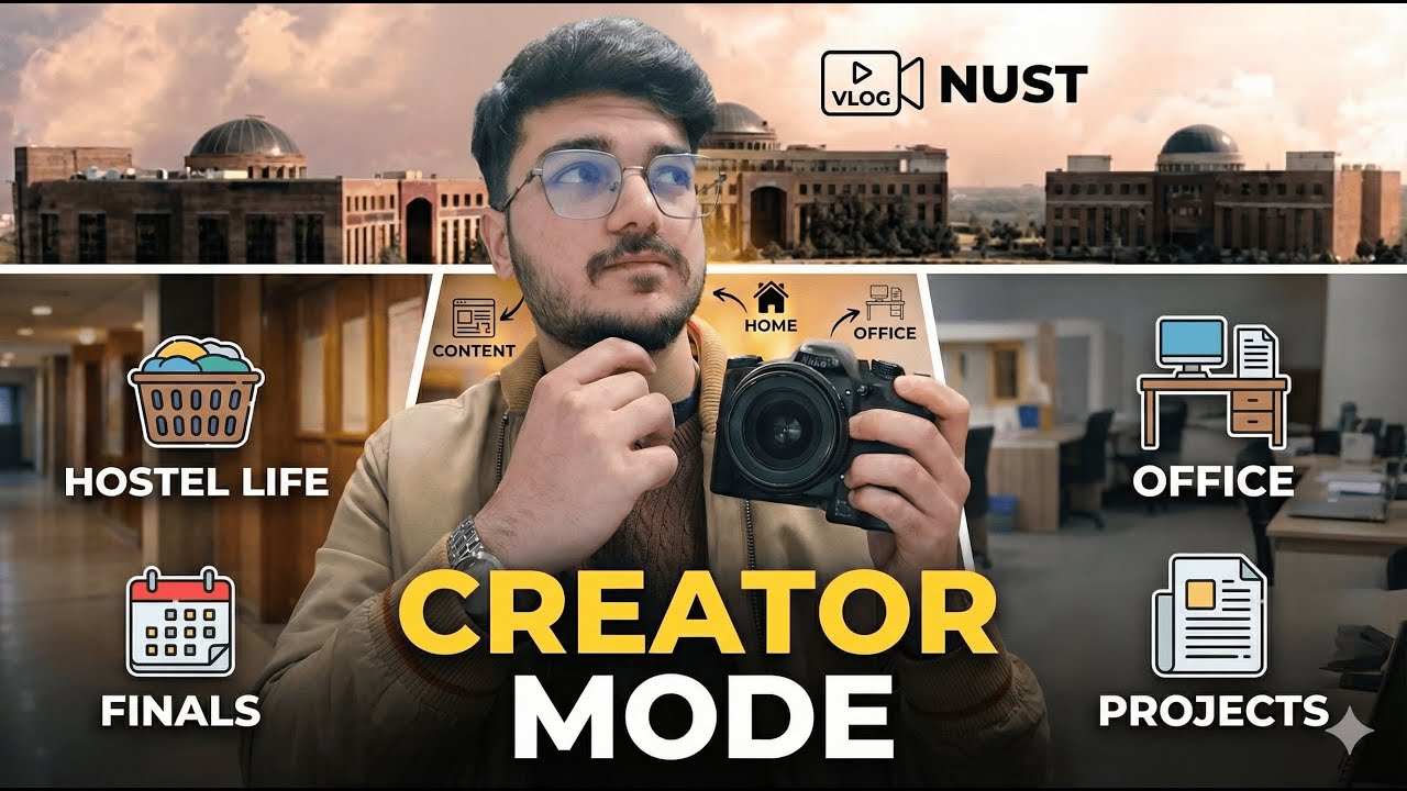 A Day at NUST as a Content Creator | Hostel Life, Finals, Office
