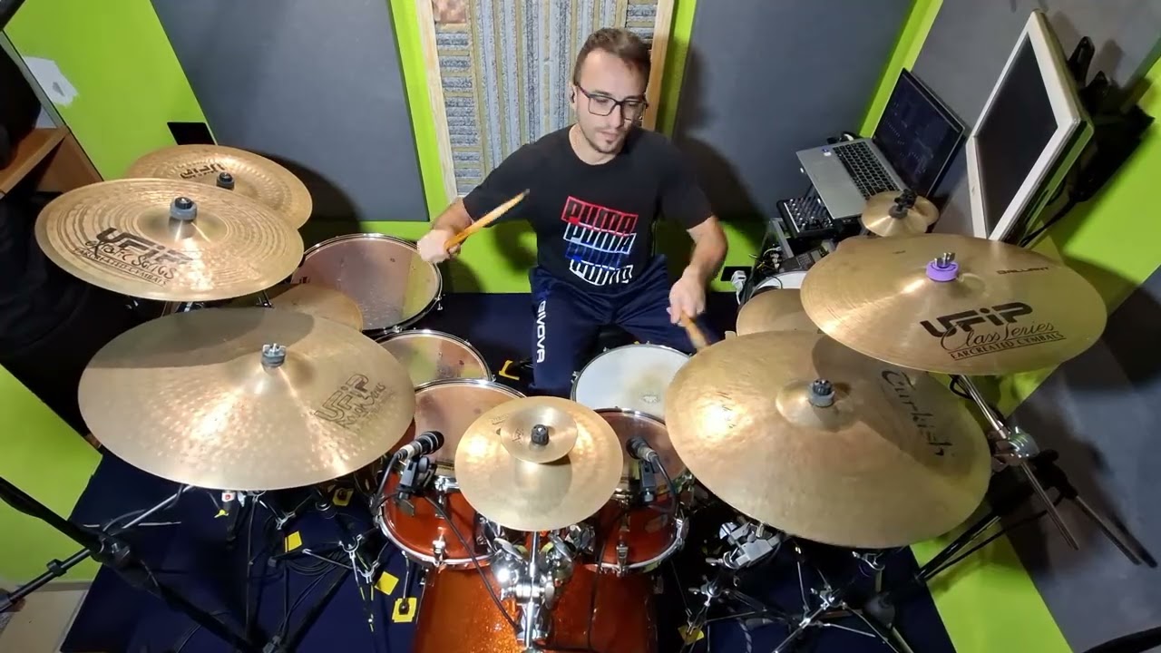 NIGHTWISH -OVER THE HILLS AND FAR AWAY (live)- Drum Cover