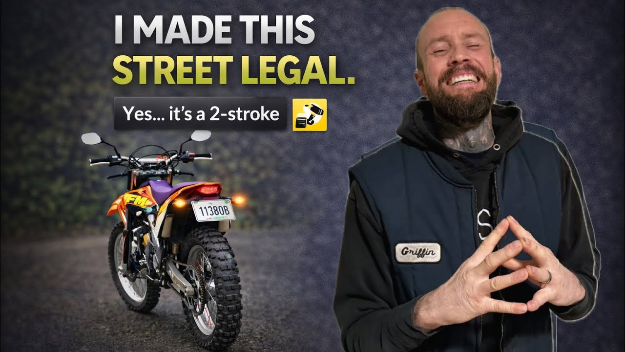 I Made a 2-Stroke Dirt Bike Street Legal (Yes, Really)